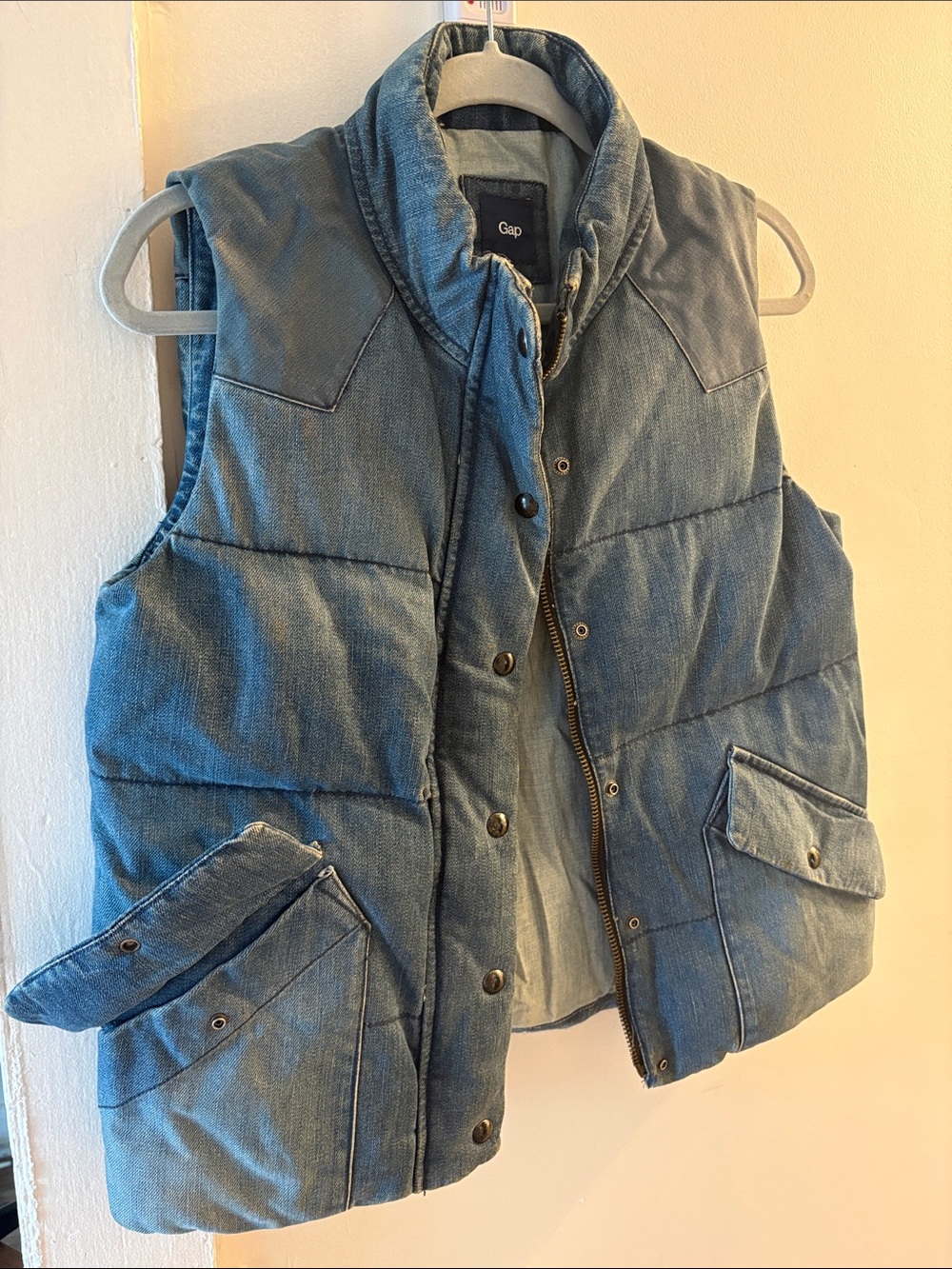 GAP Denim, Quilted Puffer Vest